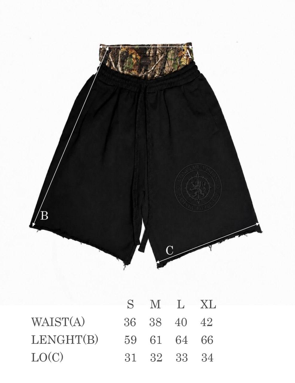 "BELGIUM" SHORTS BLACK